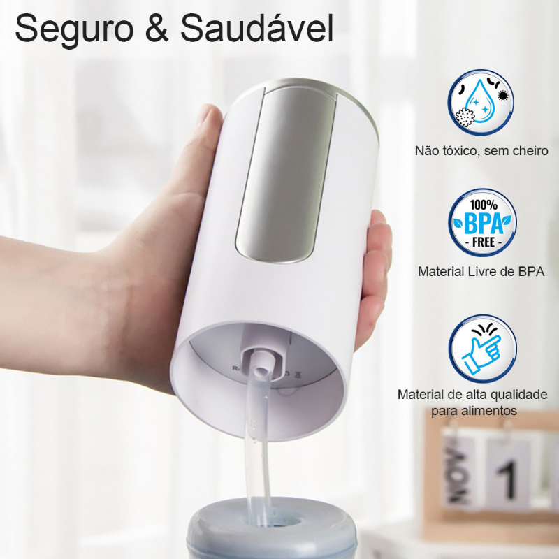 Dispenser Automático Portátil Recarregável  - Mesa ou Garrafão