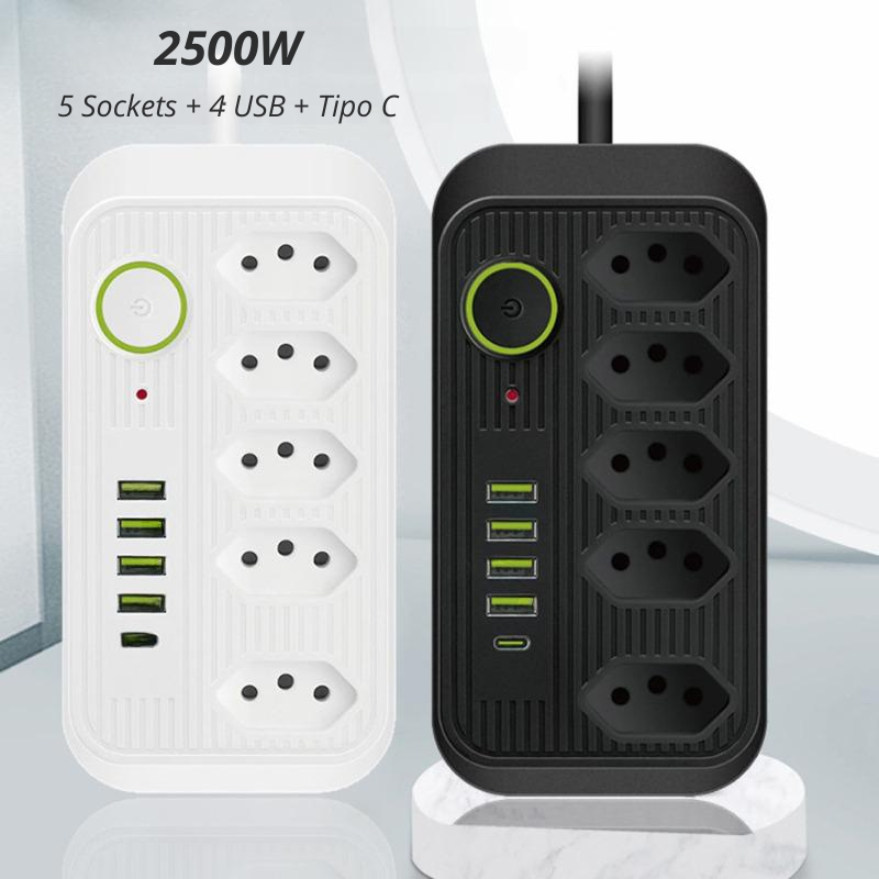 Extensão Power Socket Com Plug USB Tipo C