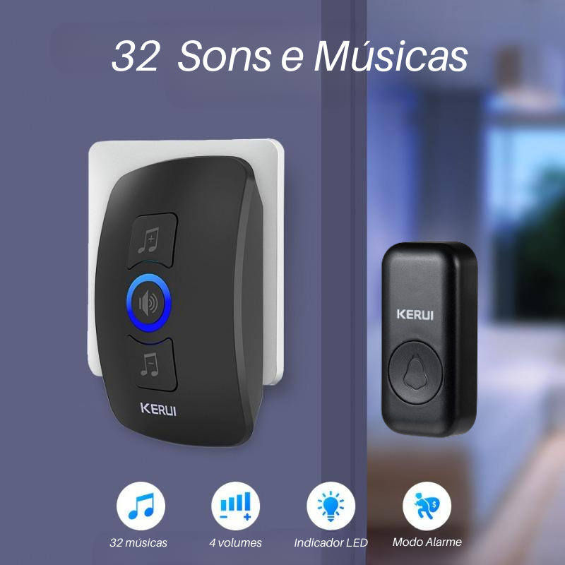 Campainha Inteligente Wireless À Prova D'Água